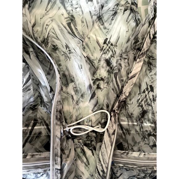 Athleta XS Gray Marble Hooded Active Vest | Lightweight Zip Sleeveless XS - Picture 10 of 11